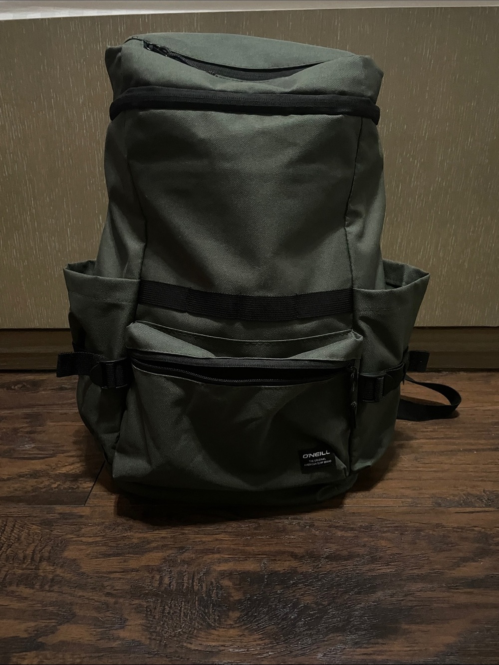O'Neill Olive Backpack with Black Accents
